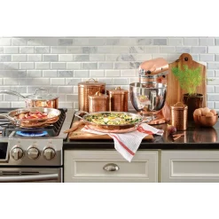 Food Storage Old Dutch 4-Piece Hammered Antique Copper Canister Set -Honey Can Do Shop antique copper old dutch kitchen canisters 1843 a0 1000