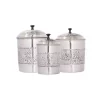 Food Storage Old Dutch Victoria 3-Piece Antique Pewter Embossed Steel Canister Set 2 Food Storage Old Dutch Victoria 3-Piece Antique Pewter Embossed Steel Canister Set -Honey Can Do Shop antique pewter old dutch kitchen canisters 411 64 1000