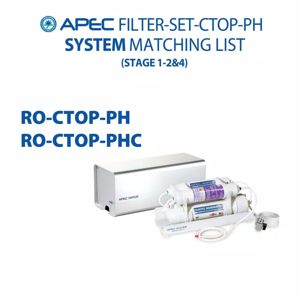 Replacement Water Filters APEC Water Systems APEC Pre-filter Set For Ultimate RO-CTOP-PH Countertop RO Systems (Stages 1, 2 And 4) 10 Replacement Water Filters APEC Water Systems APEC Pre-filter Set For Ultimate RO-CTOP-PH Countertop RO Systems (Stages 1, 2 And 4) - Image 8