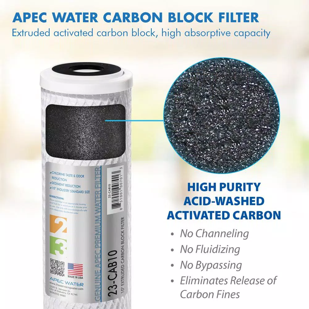 Replacement Water Filters APEC Water Systems Ultimate 10 In. Carbon Replacement Filter 5 Replacement Water Filters APEC Water Systems Ultimate 10 In. Carbon Replacement Filter - Image 3