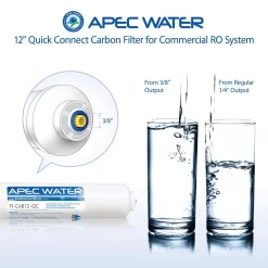 Replacement Water Filters APEC Water Systems 12 In. Commercial Grade Inline Carbon Post-Filter With 3/8 In. Output For Light Commercial Reverse Osmosis System 9 Replacement Water Filters APEC Water Systems 12 In. Commercial Grade Inline Carbon Post-Filter With 3/8 In. Output For Light Commercial Reverse Osmosis System -Honey Can Do Shop apec water systems replacement water filters fi cab12 qc 1f 1000