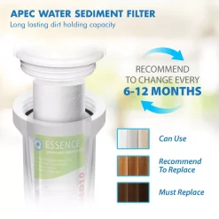 Replacement Water Filters APEC Water Systems Essence 10 In. 5-Micron Sediment Replacement Filter 10 Replacement Water Filters APEC Water Systems Essence 10 In. 5-Micron Sediment Replacement Filter -Honey Can Do Shop apec water systems replacement water filters fi es sed10 1f 1000