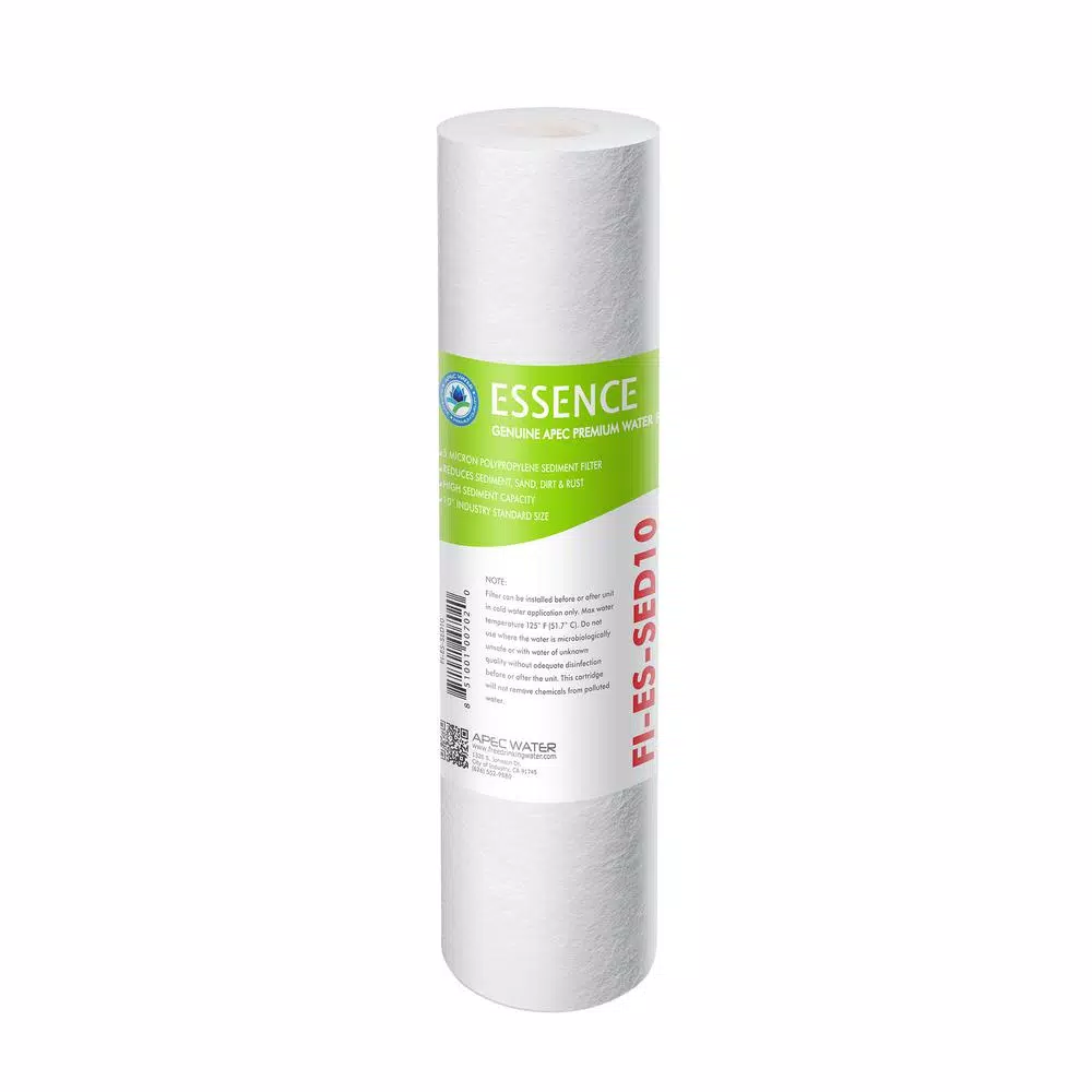 Replacement Water Filters APEC Water Systems Essence 10 In. 5-Micron Sediment Replacement Filter 3 Replacement Water Filters APEC Water Systems Essence 10 In. 5-Micron Sediment Replacement Filter