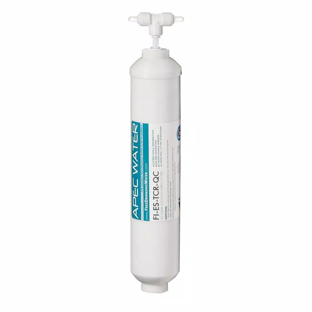 Replacement Water Filters APEC Water Systems Essence In-line Carbon Replacement Water Filter Cartridge 10 In. With 1/4 In. Quick Connect 3 Replacement Water Filters APEC Water Systems Essence In-line Carbon Replacement Water Filter Cartridge 10 In. With 1/4 In. Quick Connect