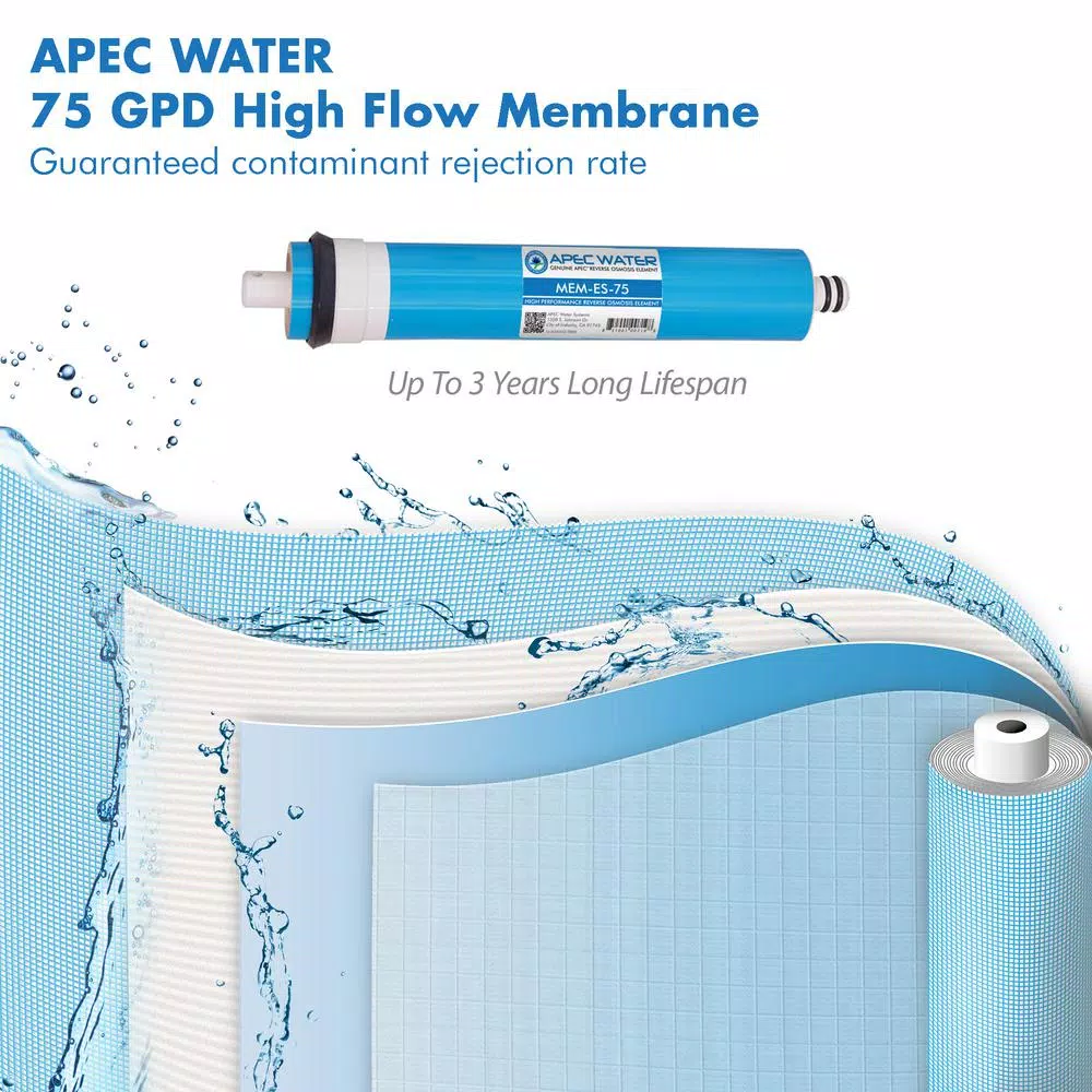 Water Filtration Systems APEC Water Systems Essence Complete Replacement Filter Set For 75 GPD Reverse Osmosis PH Enhancing 6-Stages Replacement Filter 6 Water Filtration Systems APEC Water Systems Essence Complete Replacement Filter Set For 75 GPD Reverse Osmosis PH Enhancing 6-Stages Replacement Filter - Image 4