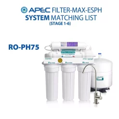 Water Filtration Systems APEC Water Systems Essence Complete Replacement Filter Set For 75 GPD Reverse Osmosis PH Enhancing 6-Stages Replacement Filter 17 Water Filtration Systems APEC Water Systems Essence Complete Replacement Filter Set For 75 GPD Reverse Osmosis PH Enhancing 6-Stages Replacement Filter -Honey Can Do Shop apec water systems replacement water filters filter max esph fa 1000