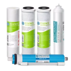Water Filtration Systems APEC Water Systems Essence ROES-UV75-SS Replacement Water Filter Cartridge Complete Filter Set Stage 1-6
