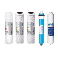 Replacement Water Filters APEC Water Systems Ultimate Complete Replacement Filter Set For 90 GPD High Flow 5-Stage Systems