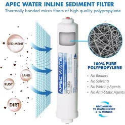 Water Filtration Systems APEC Water Systems Ultimate Complete Replacement Filter Set For RO-CTOP Countertop RO Systems -Honey Can Do Shop apec water systems replacement water filters filter maxctop 1d 1000