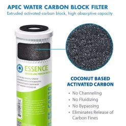 Water Filtration Systems APEC Water Systems Essence 10 In. Replacement Pre-Filter Set With PH+ Calcium Carbonate Re-Mineralization Filter For ROES-PH75 -Honey Can Do Shop apec water systems replacement water filters filter set esph c3 1000