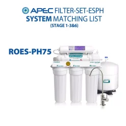 Water Filtration Systems APEC Water Systems Essence 10 In. Replacement Pre-Filter Set With PH+ Calcium Carbonate Re-Mineralization Filter For ROES-PH75 -Honey Can Do Shop apec water systems replacement water filters filter set esph fa 1000