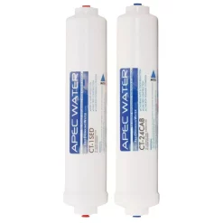 Replacement Water Filters APEC Water Systems Ultimate 10 In. Quick Connect Under Counter Reverse Osmosis Replacement Pre-Filter Set For RO-QUICK90 Stage 1-2