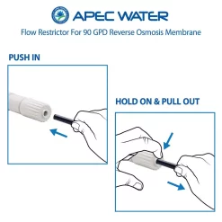 Water Filter Parts APEC Water Systems 700 Ml/Min Flow Restrictor For 90 GPD Reverses Osmosis System With 1/4 In. Quick Connect 7 Water Filter Parts APEC Water Systems 700 Ml/Min Flow Restrictor For 90 GPD Reverses Osmosis System With 1/4 In. Quick Connect -Honey Can Do Shop apec water systems water filter parts flo 700 4f 1000
