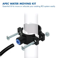 Water Filter Parts APEC Water Systems Feed Water Adapter And Drain Saddle Valve Clamp For Reverse Osmosis Systems With 1/4 In. Tubing -Honey Can Do Shop apec water systems water filter parts movekit 1f 1000