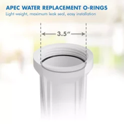 Water Filter Parts APEC Water Systems 3.5 In. O.D. O-Ring Set (3-Pack) For 10 In. Standard Reverse Osmosis Filter Housings -Honey Can Do Shop apec water systems water filter parts o ring set 4f 1000