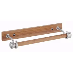Countertop Storage InterDesign Formbu Wall Mount Paper Towel Holder In Bamboo/ Brushed Sterling Silver