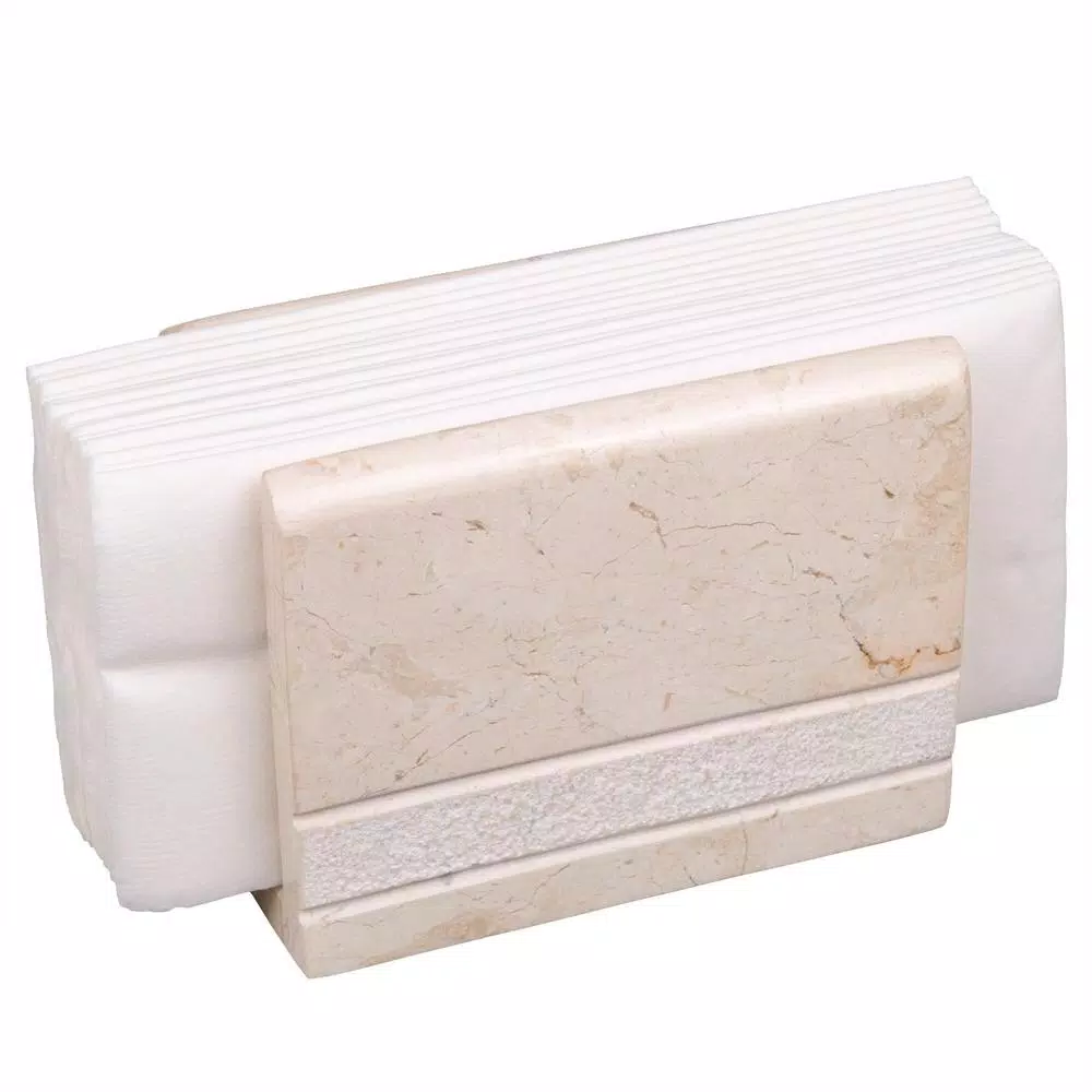 Countertop Storage Creative Home Beige Natural Champagne Marble Hand Carved Style Dispenser Dinning Table Napkin Holder Stand 8 Countertop Storage Creative Home Beige Natural Champagne Marble Hand Carved Style Dispenser Dinning Table Napkin Holder Stand - Image 6
