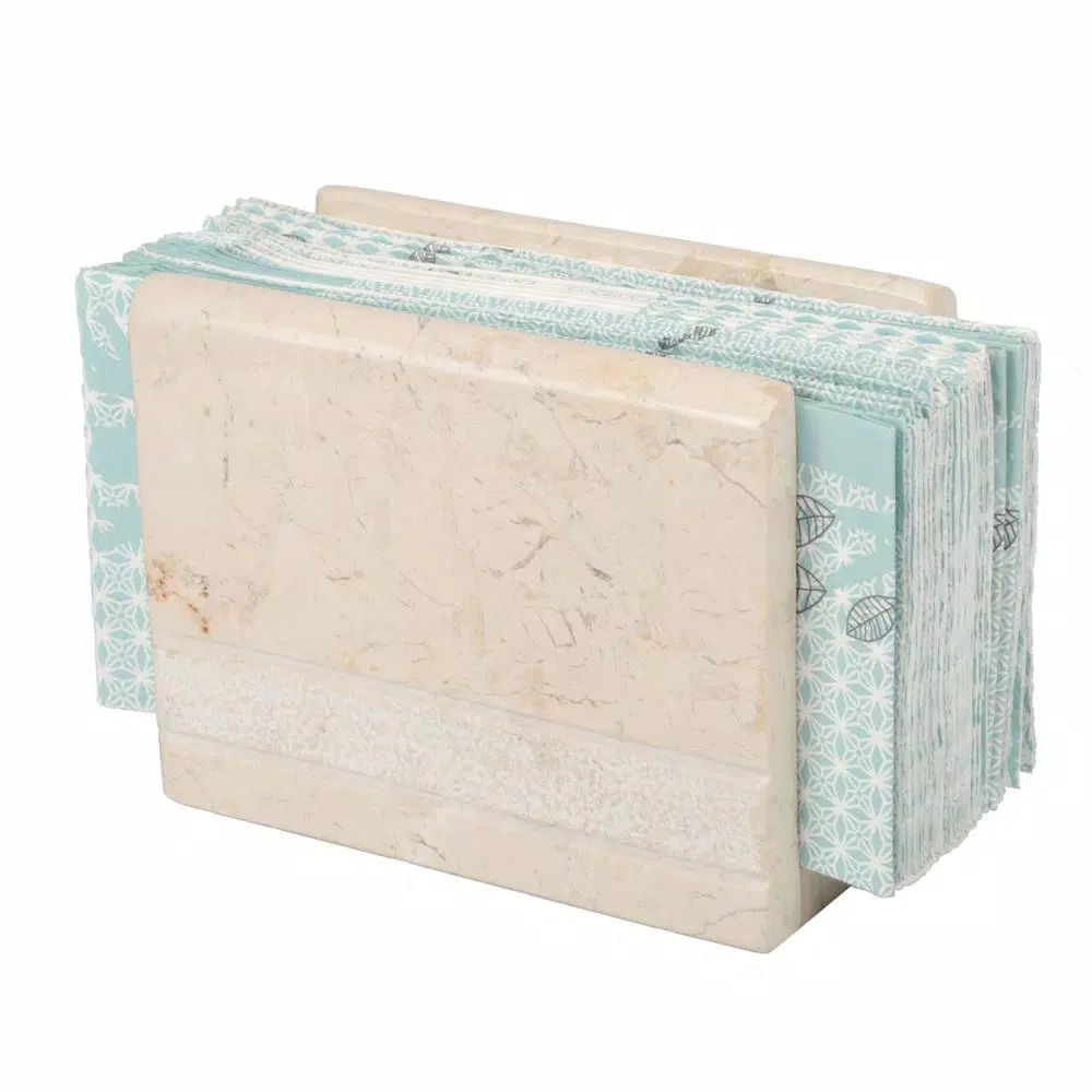 Countertop Storage Creative Home Beige Natural Champagne Marble Hand Carved Style Dispenser Dinning Table Napkin Holder Stand 7 Countertop Storage Creative Home Beige Natural Champagne Marble Hand Carved Style Dispenser Dinning Table Napkin Holder Stand - Image 5