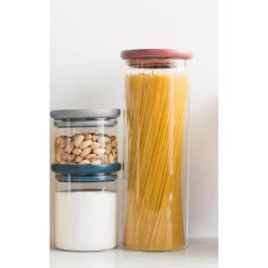 Food Storage BergHOFF 2 Qt. Leo Pink Glass Pasta Container 9 Food Storage BergHOFF 2 Qt. Leo Pink Glass Pasta Container -Honey Can Do Shop berghoff food storage containers 3950120 31 1000