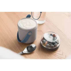 Food Storage BergHOFF 0.5 Qt. Leo Grey And Blue Dual Lunch Pot -Honey Can Do Shop berghoff food storage containers 3950148 31 1000