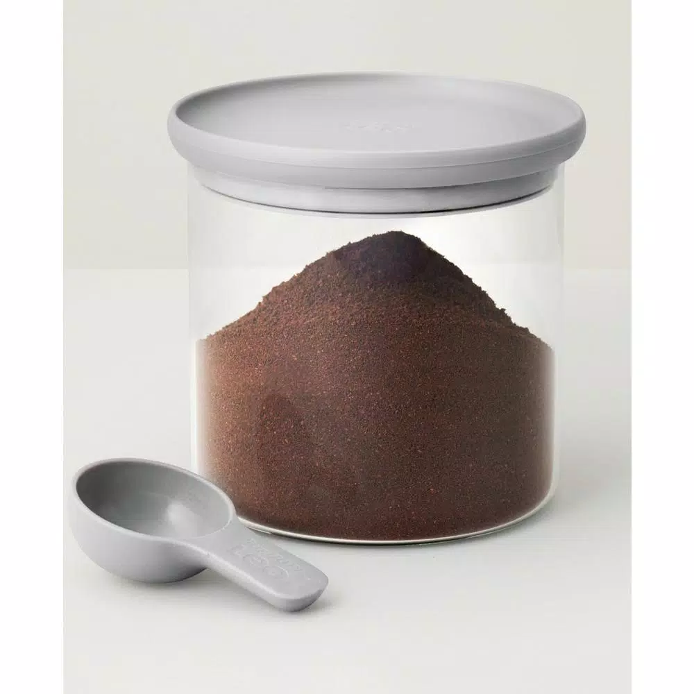 Food Storage BergHOFF Leo 5 In. X 5 In. Gray Glass Food Container With Spoon 6 Food Storage BergHOFF Leo 5 In. X 5 In. Gray Glass Food Container With Spoon - Image 4