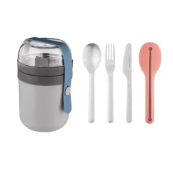 Food Storage BergHOFF Leo Travel Lunch (Set Of 5) -Honey Can Do Shop berghoff lunch boxes lunch bags 2219031 fa 1000