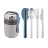 Food Storage BergHOFF Grey And Blue Dual Lunch Box Leo To-Go Set And Flatware Set 2 Food Storage BergHOFF Grey And Blue Dual Lunch Box Leo To-Go Set And Flatware Set -Honey Can Do Shop berghoff lunch boxes lunch bags 3950235 64 1000