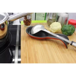 Countertop Storage BergHOFF 3.8 In. H X 8 In. W X 1.2 In. D Orange Cast Iron Spoon Rest -Honey Can Do Shop berghoff silverware caddies 2211468 31 1000