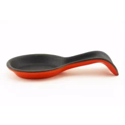 Countertop Storage BergHOFF 3.8 In. H X 8 In. W X 1.2 In. D Orange Cast Iron Spoon Rest