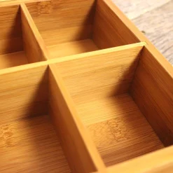 Countertop Storage BergHOFF Bamboo Tea Box And Flatware Caddy Set -Honey Can Do Shop berghoff silverware caddies 2211984 1f 1000