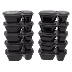 Food Storage Classic Cuisine 10-Piece Portion Control Meal Prep Containers -Honey Can Do Shop black classic cuisine food storage containers hw0500110 4f 1000