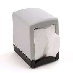 Countertop Storage Mind Reader Freestanding Black 7 In. Interfold Table Top Napkin Dispenser (2-Pack)