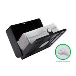 Countertop Storage Mind Reader Wall Mounted Black Paper Towel Dispenser With Transparent Viewing Window 12 Countertop Storage Mind Reader Wall Mounted Black Paper Towel Dispenser With Transparent Viewing Window -Honey Can Do Shop black mind reader paper towel holders ptwide blk 1f 1000