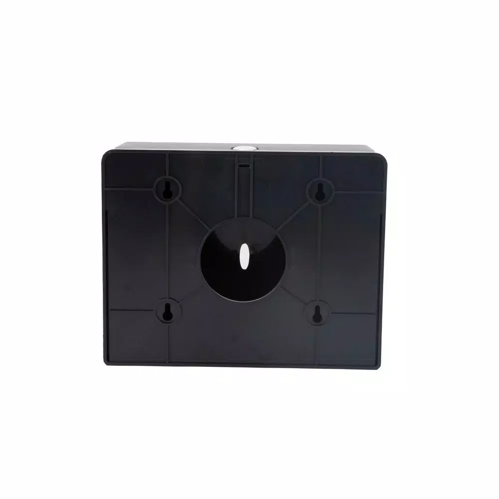 Countertop Storage Mind Reader Wall Mounted Black Paper Towel Dispenser With Transparent Viewing Window 4 Countertop Storage Mind Reader Wall Mounted Black Paper Towel Dispenser With Transparent Viewing Window - Image 2