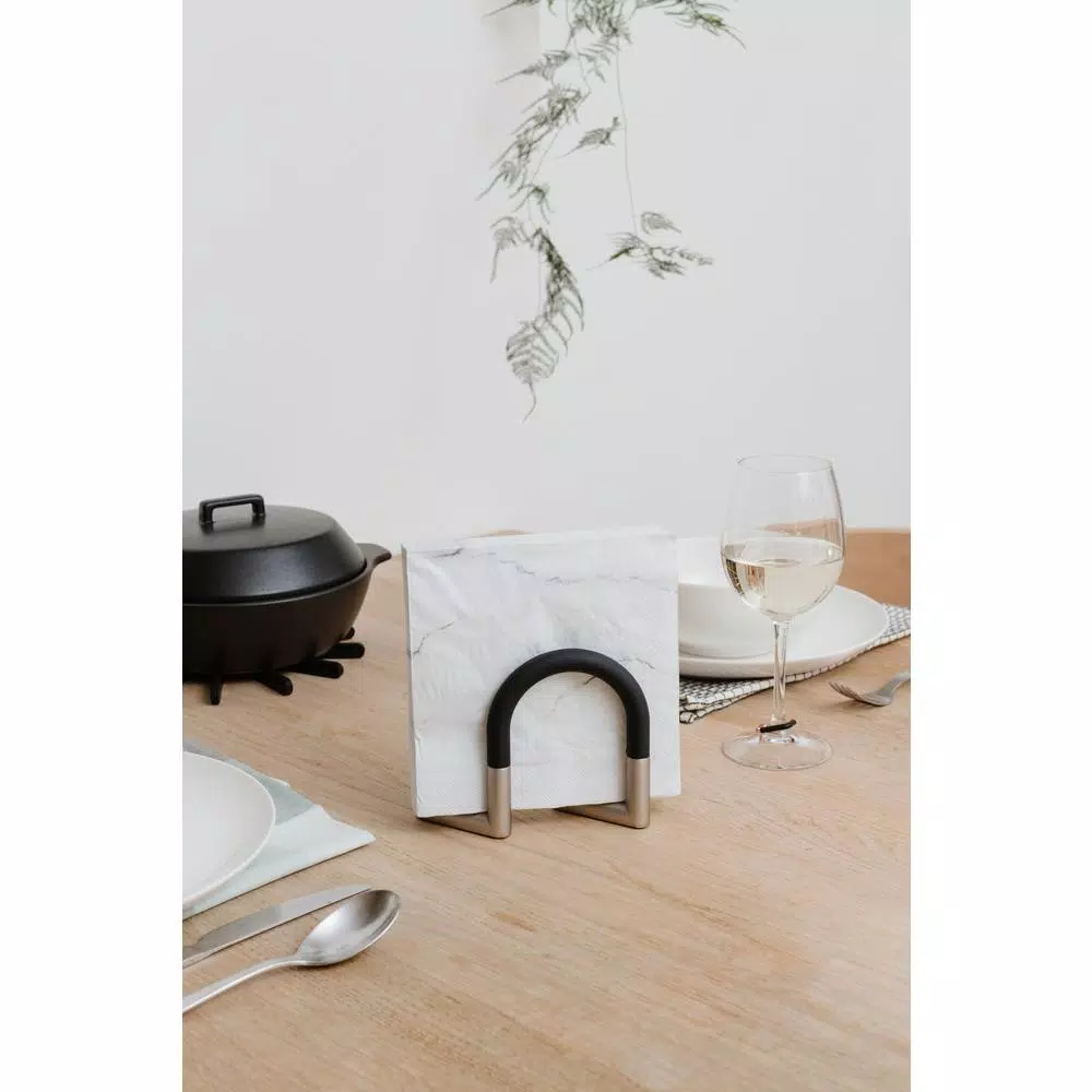 Countertop Storage Umbra Swivel Black/ Nickel Napkin Holder 7 Countertop Storage Umbra Swivel Black/ Nickel Napkin Holder - Image 5