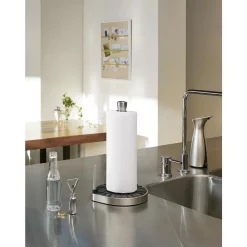 Countertop Storage Umbra Spin Click N’ Tear Paper Towel Holder Black-Nickel -Honey Can Do Shop black nickel umbra paper towel holders 1011556 047 31 1000