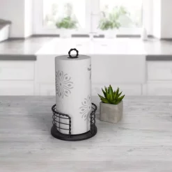 Countertop Storage Spectrum Everly Paper Towel Holder -Honey Can Do Shop black spectrum paper towel holders a65410 31 1000