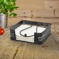 Countertop Storage Stonebriar Collection 7 In. X 2 In. Graphite And Rust Metal Napkin Holder 7 Countertop Storage Stonebriar Collection 7 In. X 2 In. Graphite And Rust Metal Napkin Holder -Honey Can Do Shop black stonebriar collection napkin holders sb 5608c2 31 1000