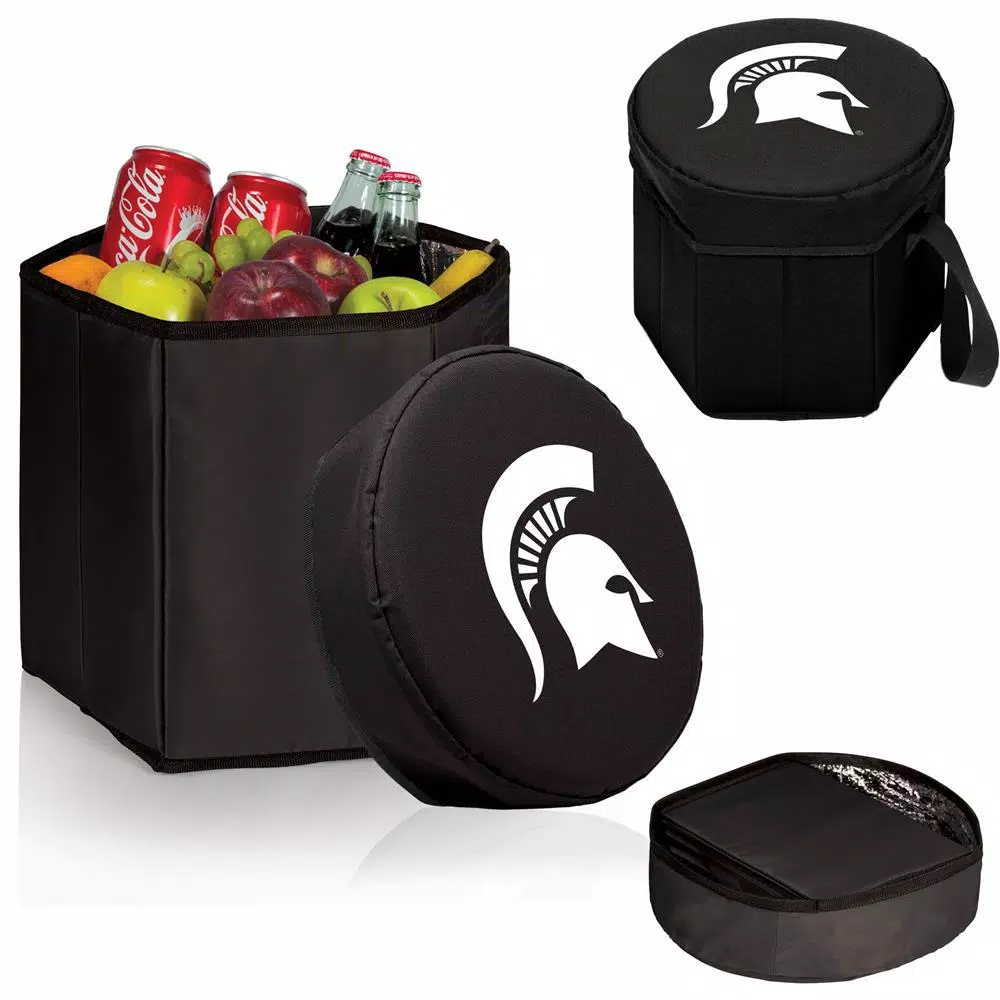 Food Storage Picnic Time 12 Qt. Michigan State Spartans Black Bongo Cooler 4 Food Storage Picnic Time 12 Qt. Michigan State Spartans Black Bongo Cooler - Image 2