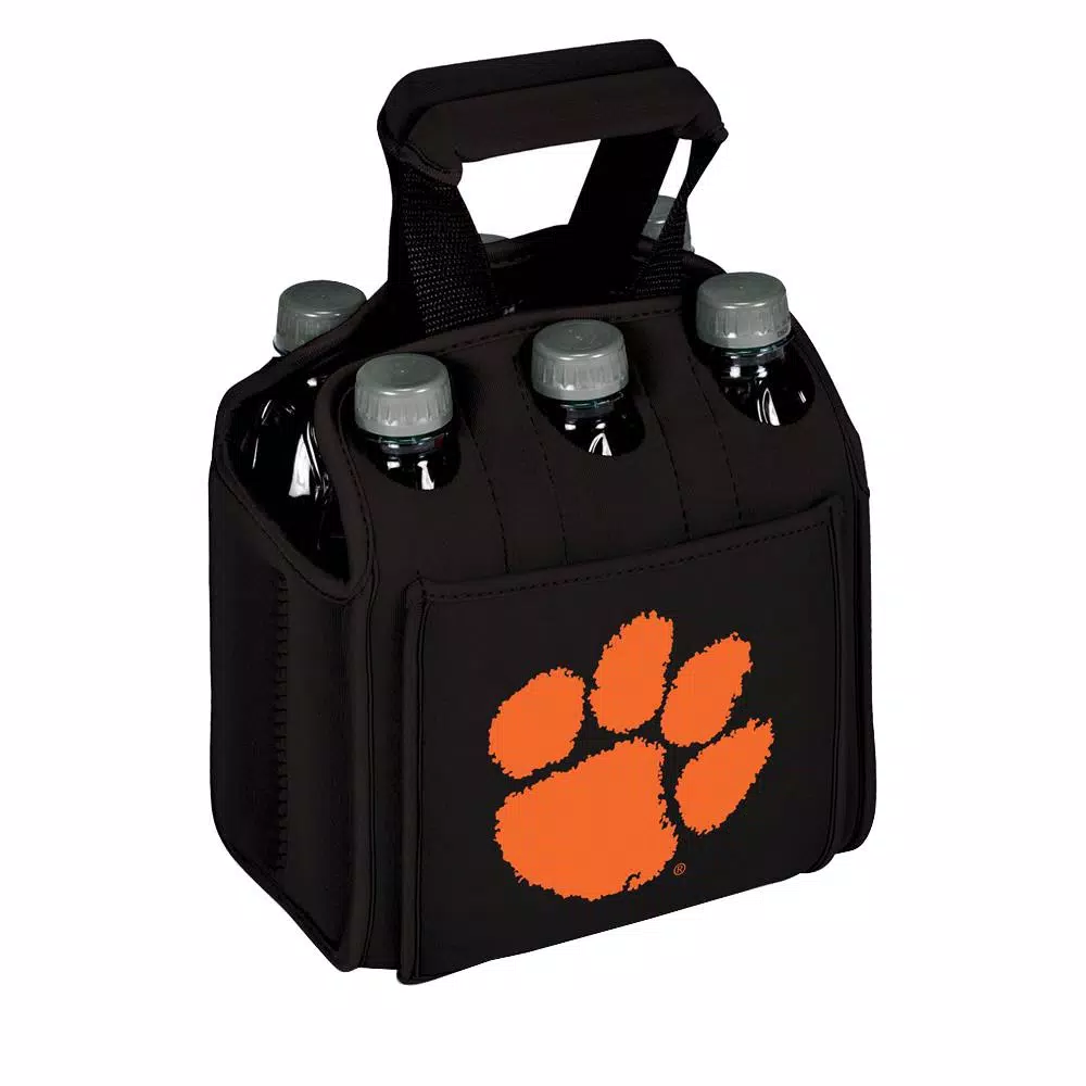 Food Storage Picnic Time Clemson University Tigers 6-Bottles Black Beverage Carrier 3 Food Storage Picnic Time Clemson University Tigers 6-Bottles Black Beverage Carrier