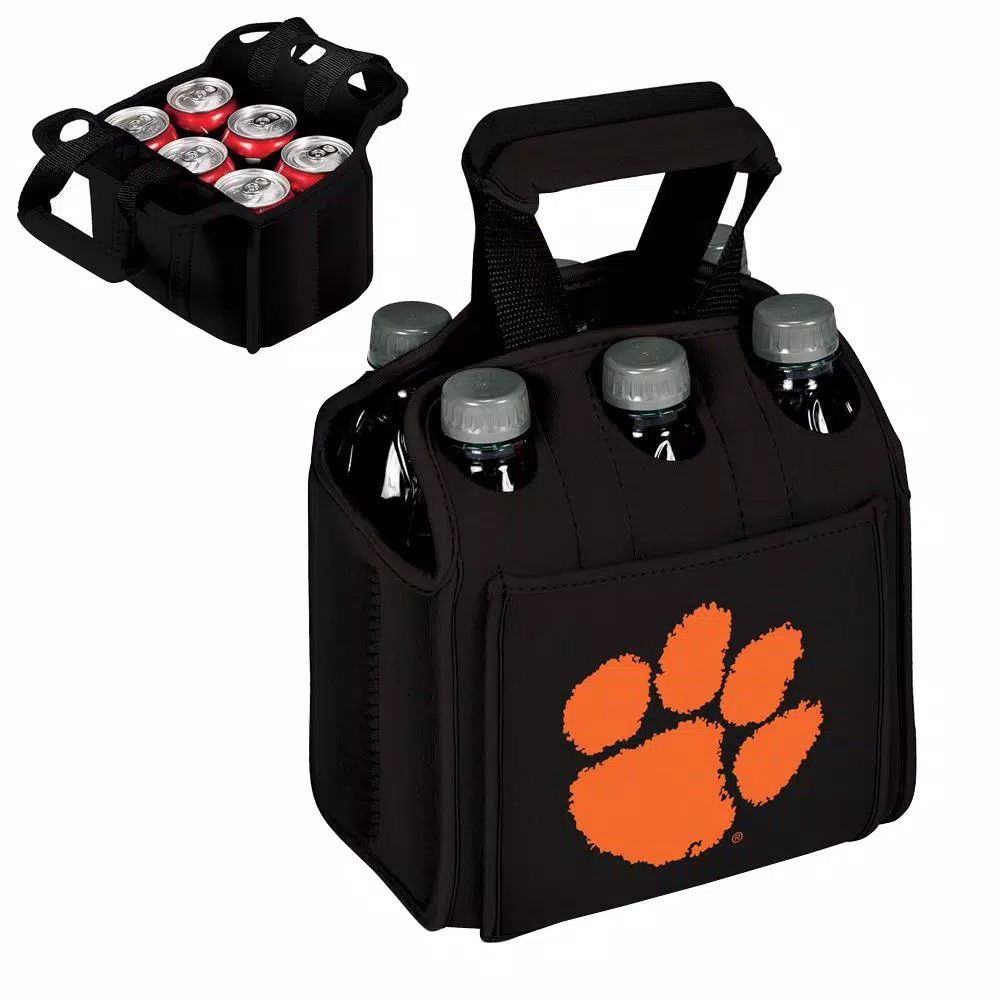 Food Storage Picnic Time Clemson University Tigers 6-Bottles Black Beverage Carrier 4 Food Storage Picnic Time Clemson University Tigers 6-Bottles Black Beverage Carrier - Image 2