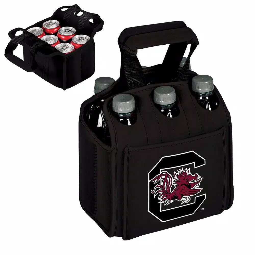 Food Storage Picnic Time University Of South Carolina Gamecocks 6-Bottles Black Beverage Carrier 4 Food Storage Picnic Time University Of South Carolina Gamecocks 6-Bottles Black Beverage Carrier - Image 2