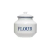 Food Storage 3R Studios Enameled Metal “Flour” Canister With Lid 2 Food Storage 3R Studios Enameled Metal “Flour” Canister With Lid -Honey Can Do Shop blue 3r studios kitchen canisters df2075 64 1000