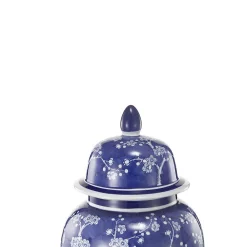 Food Storage Benjara 1-Piece Ceramic Flowers Designed Ginger Jar In Blue And White 9 Food Storage Benjara 1-Piece Ceramic Flowers Designed Ginger Jar In Blue And White -Honey Can Do Shop blue and white benjara kitchen canisters bm152912 4f 1000