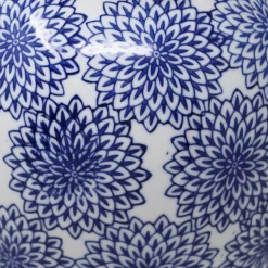 Food Storage Benjara Blue And White Ceramic Temple Jar With Covered Top Lid 11 Food Storage Benjara Blue And White Ceramic Temple Jar With Covered Top Lid -Honey Can Do Shop blue and white benjara kitchen canisters bm187996 1f 1000