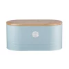 Food Storage Mason Cash Living Coated-Steel Blue 7.7 Qt. Bread Bin -Honey Can Do Shop blue kitchen canisters 1400 973u 64 1000