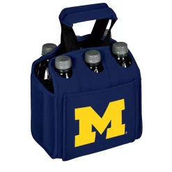 Food Storage Picnic Time University Of Michigan Wolverines 6-Bottles Navy Beverage Carrier