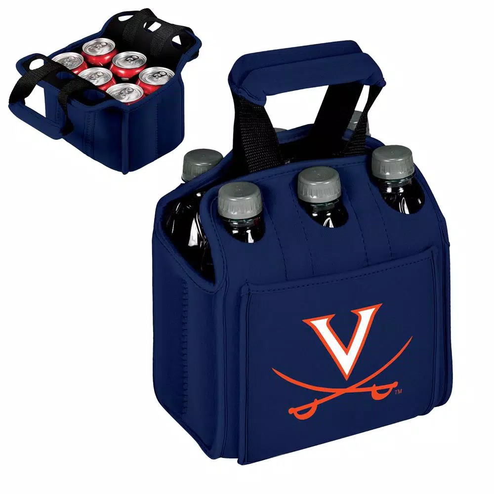 Food Storage Picnic Time University Of Virginia Cavaliers 6-Bottles Navy Beverage Carrier 4 Food Storage Picnic Time University Of Virginia Cavaliers 6-Bottles Navy Beverage Carrier - Image 2