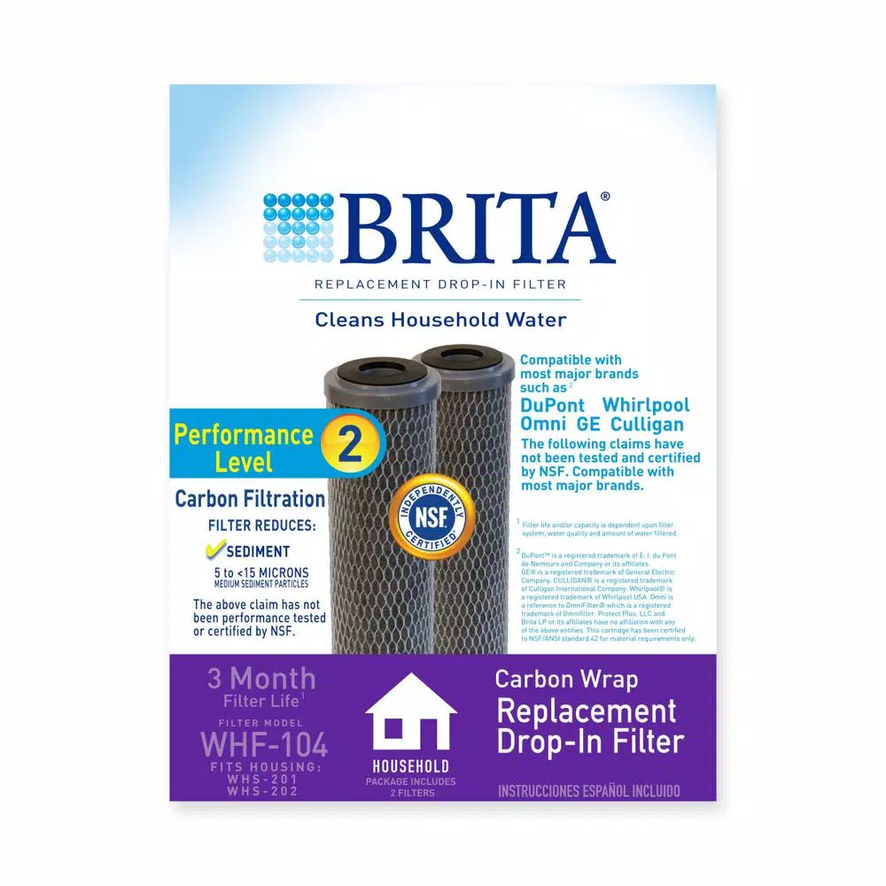 Replacement Water Filters Brita Universal Carbon Wrap 2-Phase Cartridge (2-Pack) 4 Replacement Water Filters Brita Universal Carbon Wrap 2-Phase Cartridge (2-Pack) - Image 2