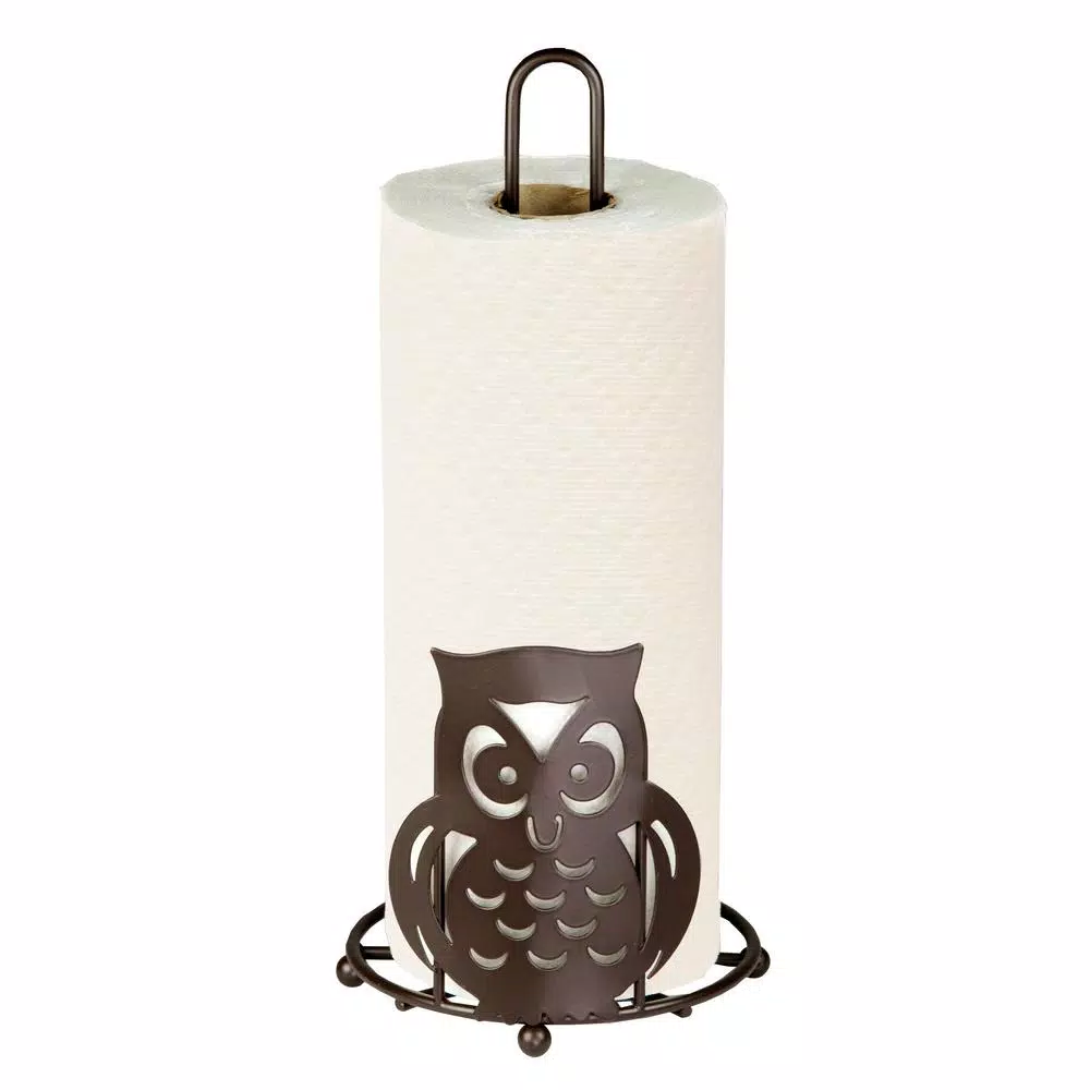 Countertop Storage Home Basics Bronze Paper Towel Holder Owl 3 Countertop Storage Home Basics Bronze Paper Towel Holder Owl